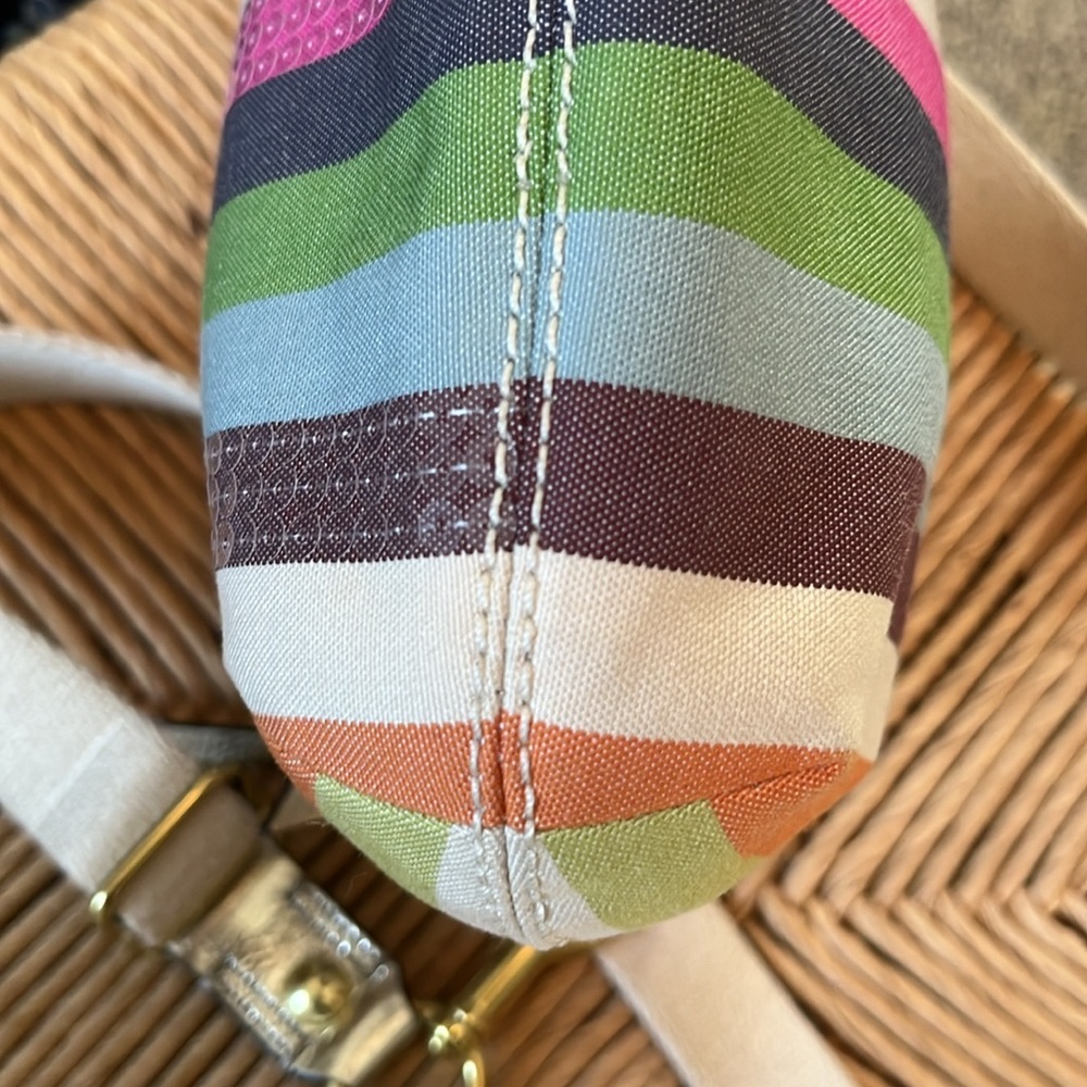 COACH Multicolor Striped Women's Crossbody bag. - Picture 4 of 6